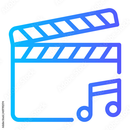 musical gradient icon