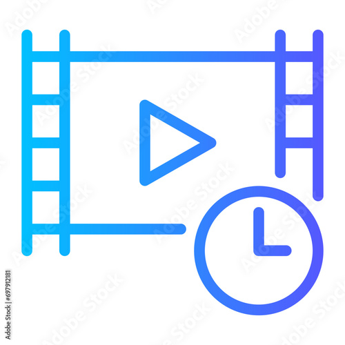 short gradient icon