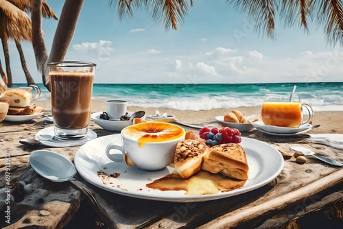 breakfast on a beach