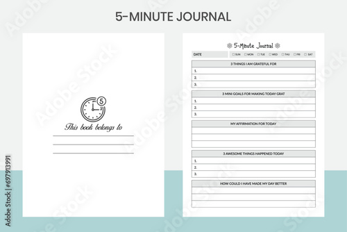 5-Minute Journal Kdp Interior