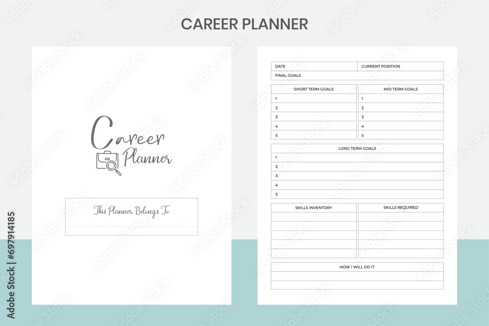 Career Planner Kdp Interior