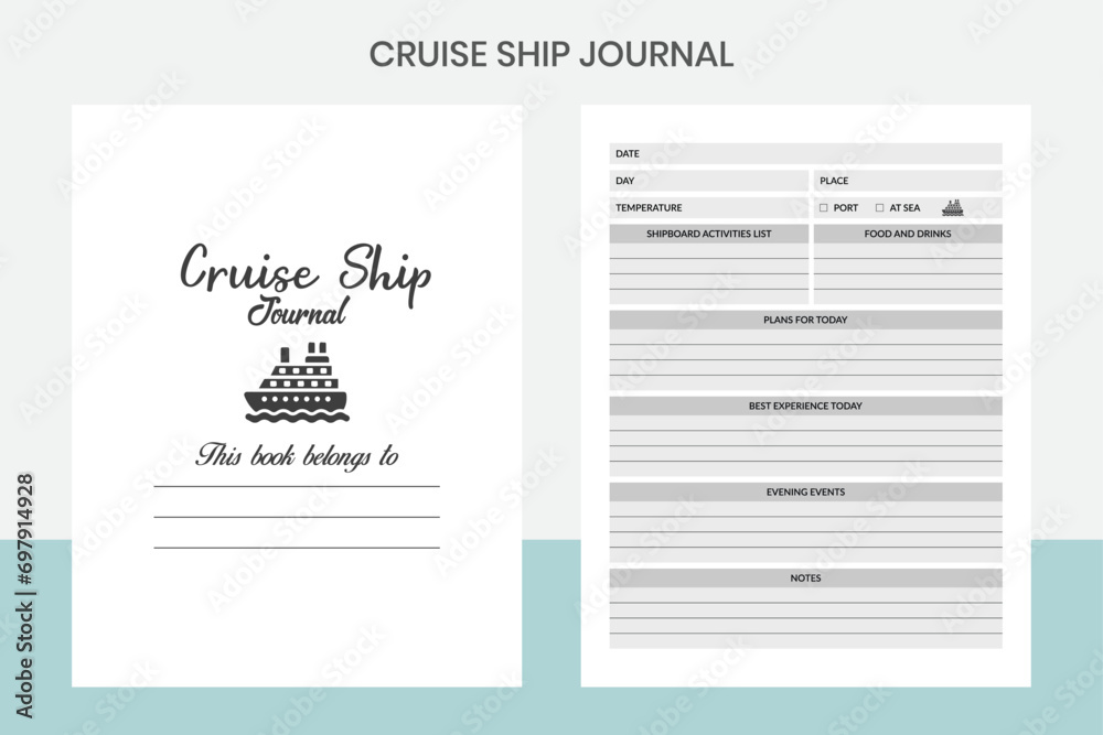 Cruise Ship Journal Kdp Interior