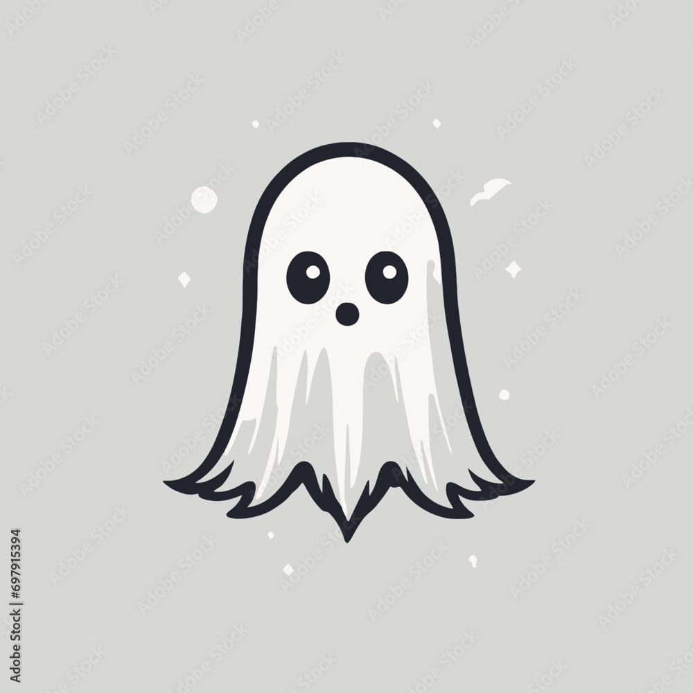 Cute Ghost Logo EPS Format Design Very Cool Cute Ghost Logo EPS Format Design Very Cool
