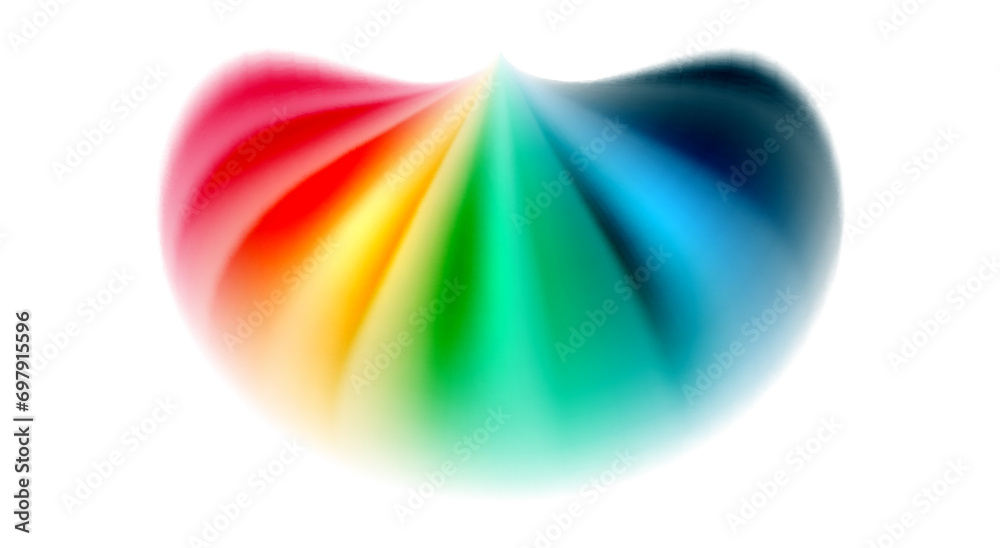 Obraz premium Color mixing liquid rainbow shape background