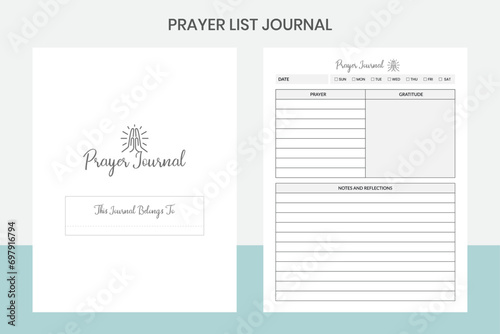 Prayer List Journal Kdp Interior