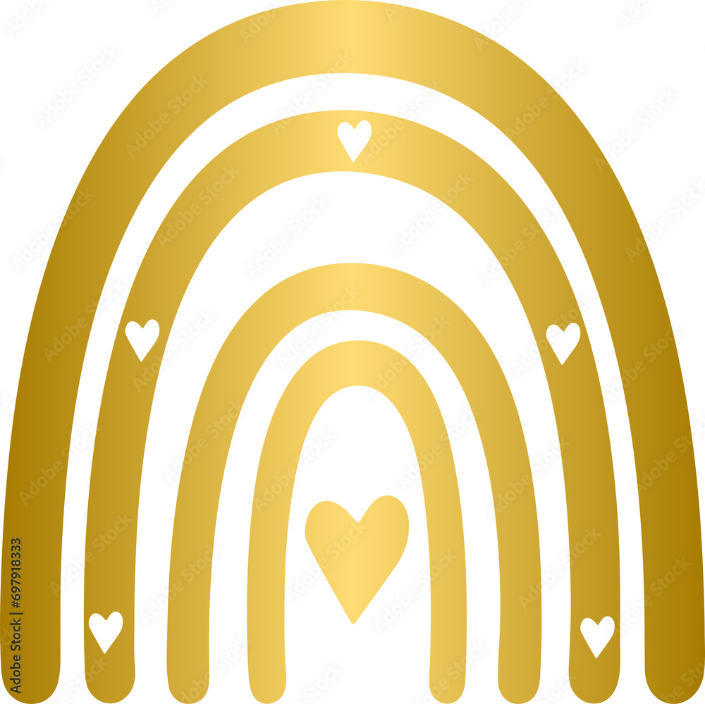 Golden boho rainbow abstract element
Golden boho rainbow abstract element