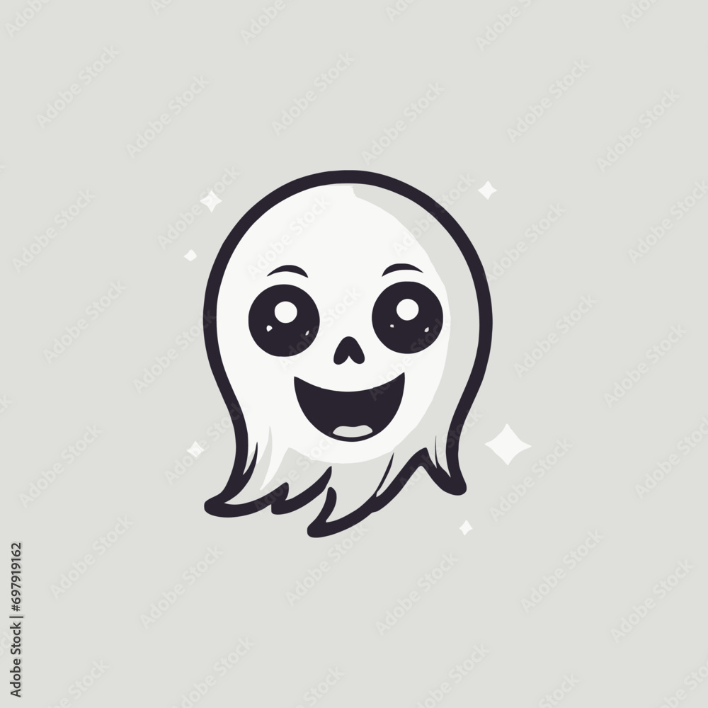 Cute Ghost Logo EPS Format Design Very Cool Cute Ghost Logo EPS Format Design Very Cool