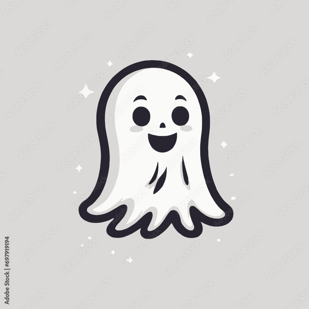 Cute Ghost Logo EPS Format Design Very Cool Cute Ghost Logo EPS Format Design Very Cool