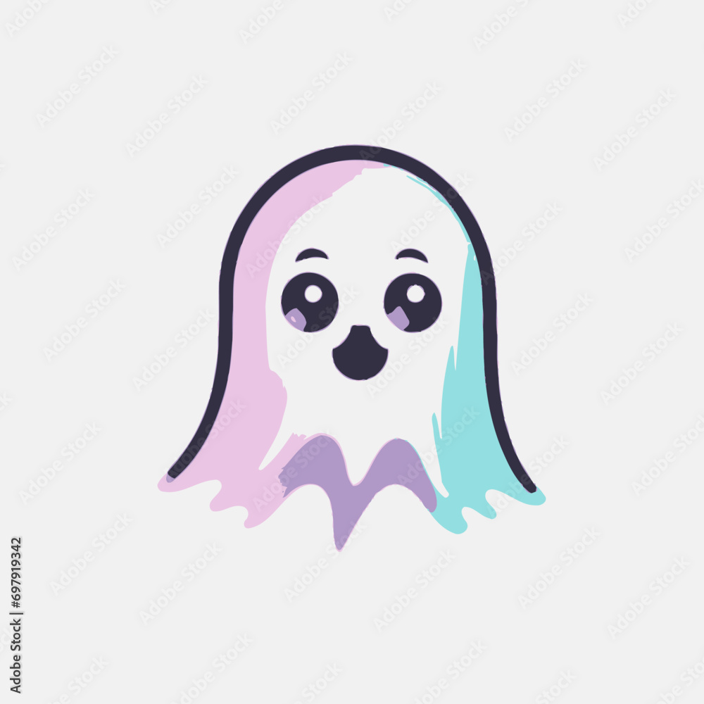 Cute Ghost Logo EPS Format Design Very Cool Cute Ghost Logo EPS Format Design Very Cool
