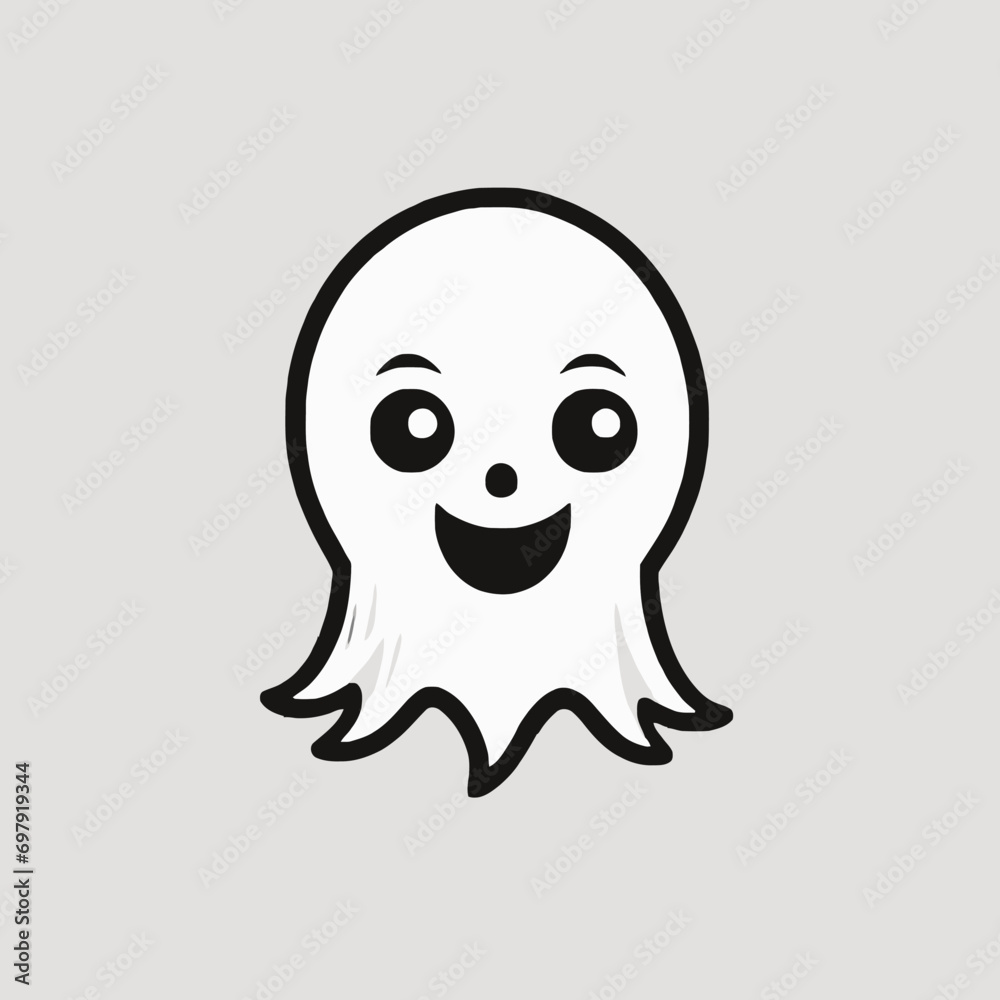 Cute Ghost Logo EPS Format Design Very Cool Cute Ghost Logo EPS Format Design Very Cool