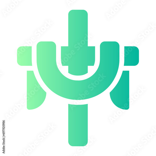 cross gradient icon