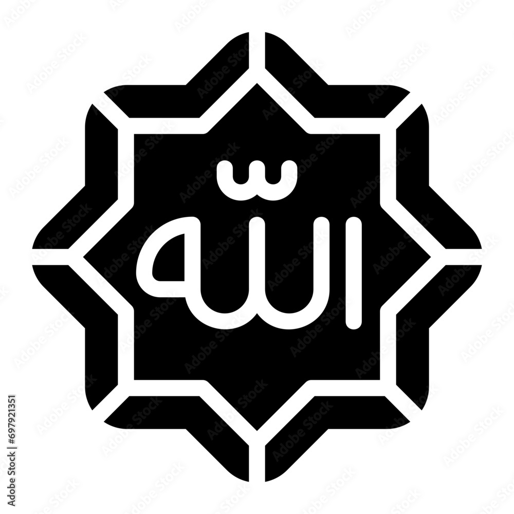 Allah glyph icon