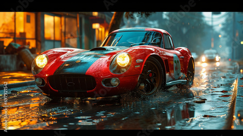 Cool muddy car after race 3d rendering © Adja Atmaja