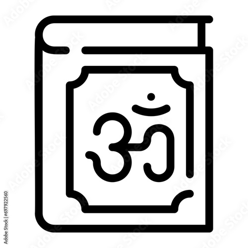 vedas line icon