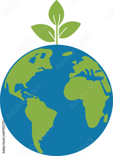 Happy earth day design element, earth day design concept decoration