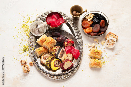 Arabic Cuisine: Middle Eastern desserts.