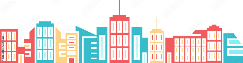 Urban City Skyscraper Illustration
