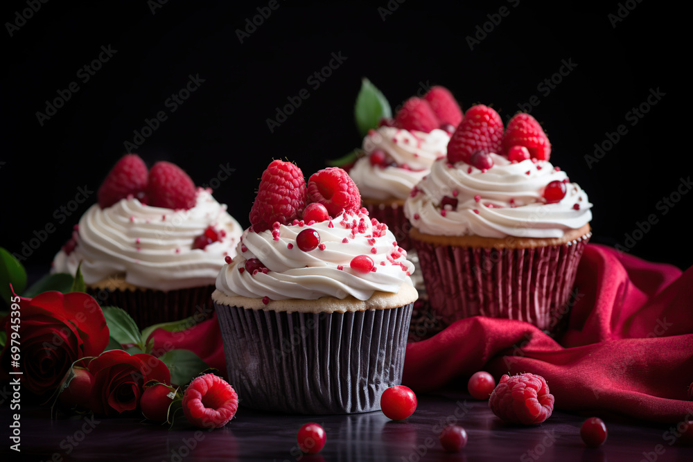 cupcake with cherry cupcake with cherry
