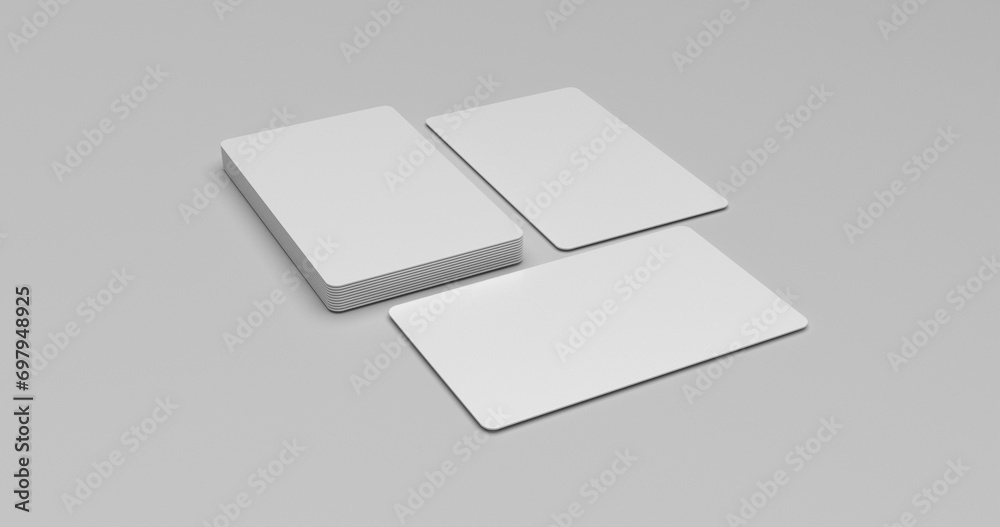 White blank business card illustration for mockup White blank business card illustration for mockup