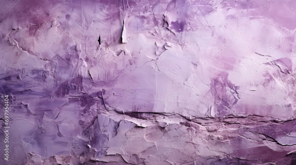 Naklejka premium An ethereal masterpiece, the fractured lilac canvas evokes a sense of abstract beauty and delicate vulnerability