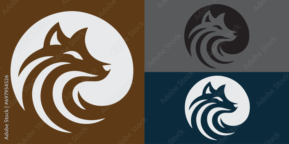 Obraz premium Animal Logo with Circle