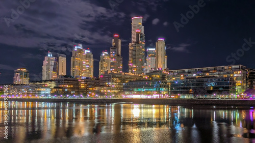 city skyline at night © matusyd