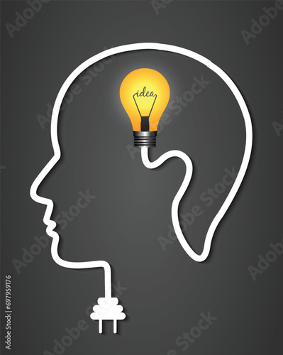 A Creative Light Bulb Idea Concept