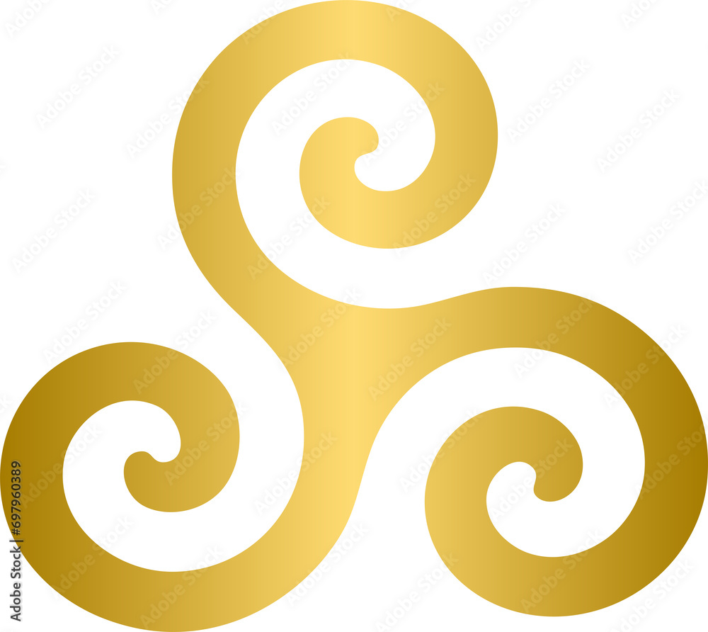 Golden Druidism, Triskelion symbol Golden Druidism, Triskelion symbol