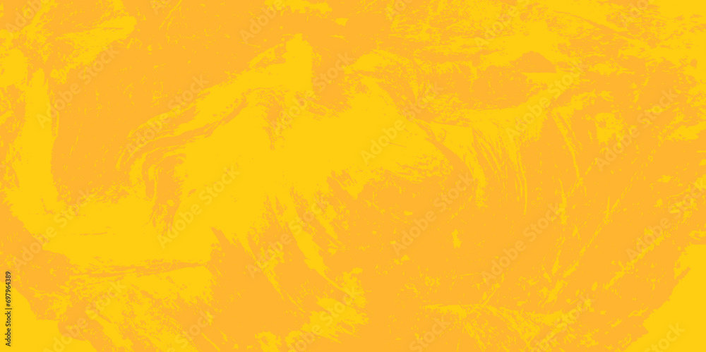 Abstract grunge yellow orange wall background. concrete texture. Stone wall background. Vector