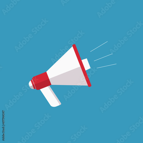 santa claus hat with megaphone