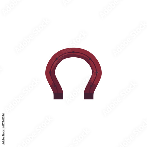 Horseshoe, simple icon, vector illustration isolated on white background