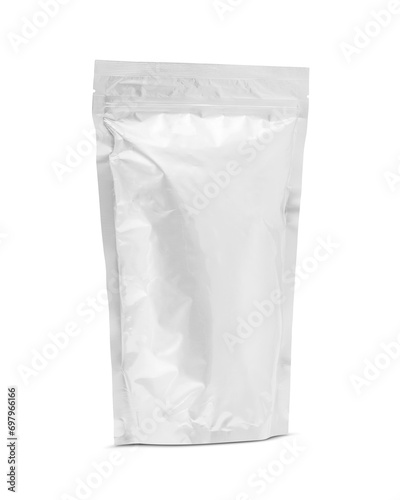 blank packaging aluminum foil zipper bag pouch for product design mock-up
