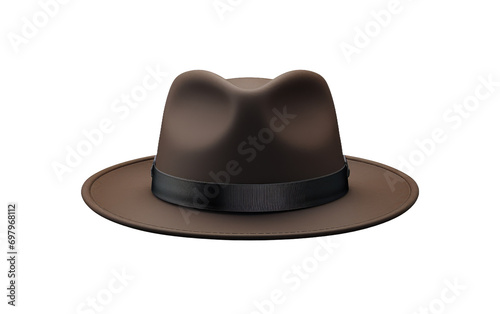 Retro Rebel Elegance The Fedora Fashion Revolution on White or PNG Transparent Background