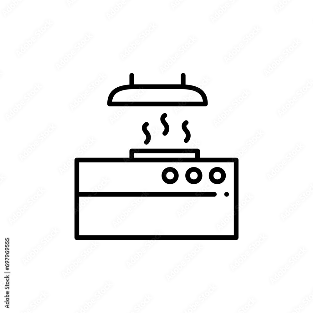 Kitchen stove outline icons, furniture vector illustration ,simple transparent graphic element .Isolated on white background Kitchen stove outline icons, furniture vector illustration ,simple transparent graphic element .Isolated on white background