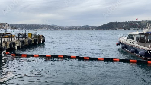 A view from Arnavutkoy and Bebek coast in Istanbul, Turkey photo