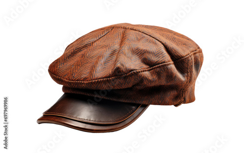 Retro Reverie The Classic Appeal of Timeless Tweed Newsboy Cap on White or PNG Transparent Background
