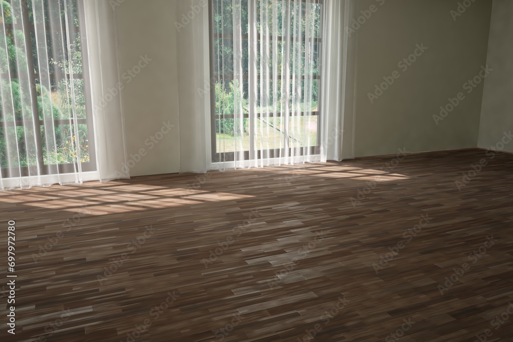 Modern interior design. 3D illustration Modern interior design. 3D illustration