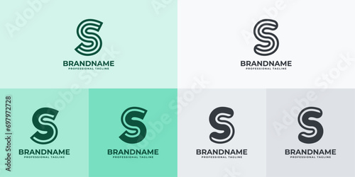 Modern Letter S Logo Set, Suitable for business with S or SS initials