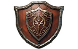 Defensive Mastery Strategies with the War Shield in Conflict on White or PNG Transparent Background