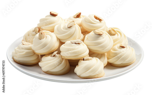 Nutty Whirlwind Exploring White Chocolate Walnut Whirls on White or PNG Transparent Background photo