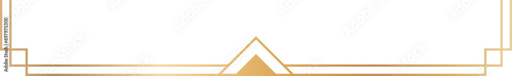Luxury golden art deco frame element vector Luxury golden art deco frame element vector