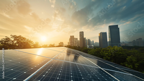 Modern Urban Development - Solar Power and Sustainability