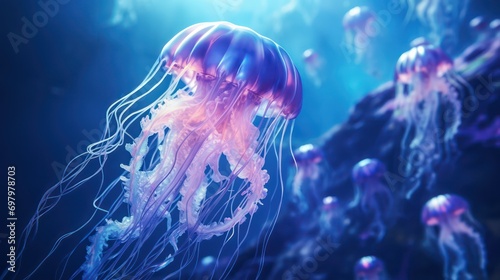 jellyfish in the water © Ghulam Nabi