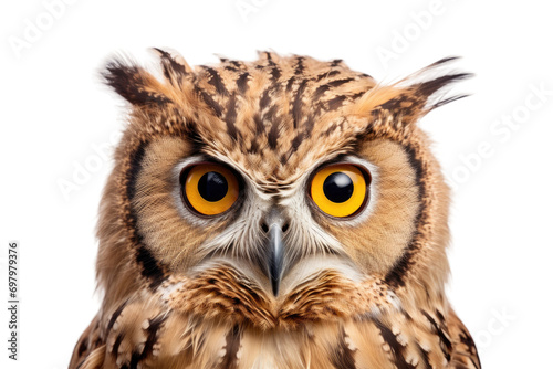 Graceful Owls Isolated On Transparent Background