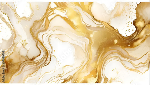 elegant gold hand painted alcohol ink background