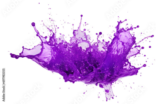 The Purple Splash Isolated On Transparent Background