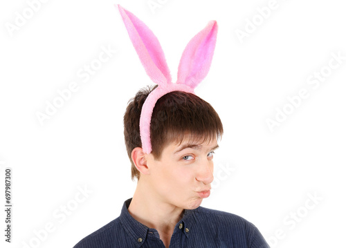 Teenager with Bunny Ears