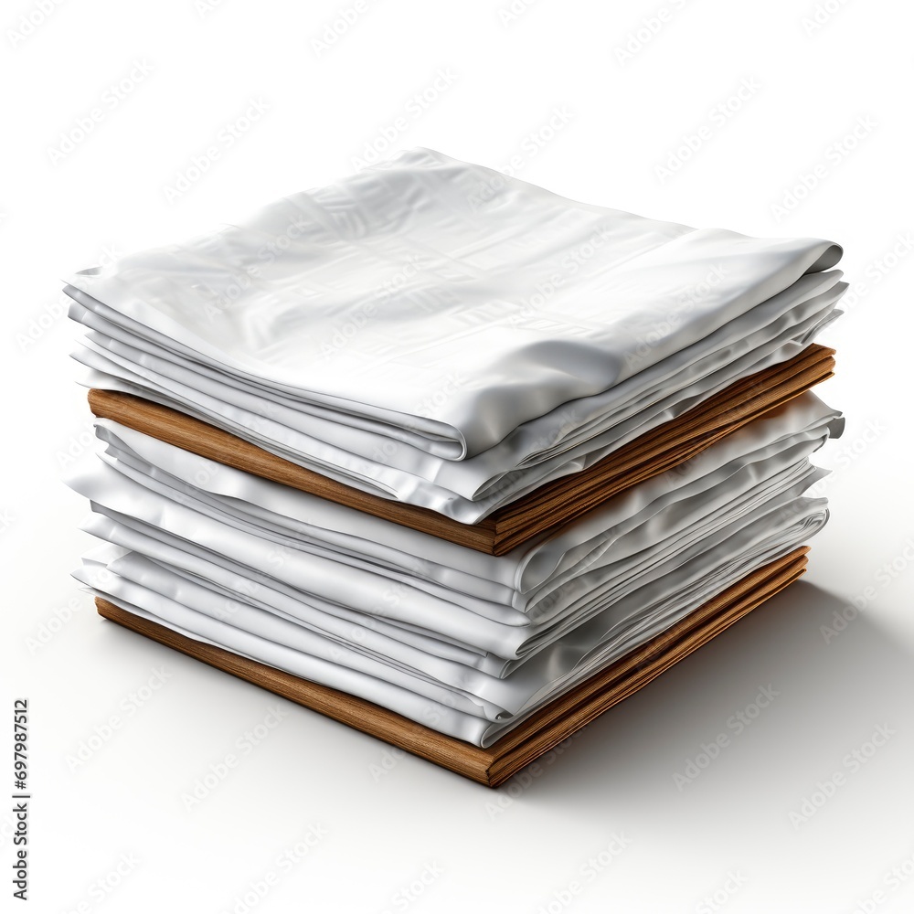 Stacked Sheets Paper On White Background On White Background, Illustrations Images Stacked Sheets Paper On White Background On White Background, Illustrations Images