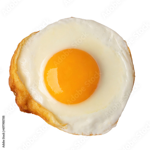 delicious sunny-side-up egg  - isolated on transparent background