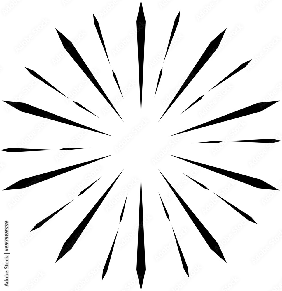 Hand drawn firework element vector Hand drawn firework element vector